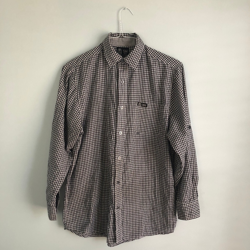 Taco Bell Mens Size S Black & White Gingham